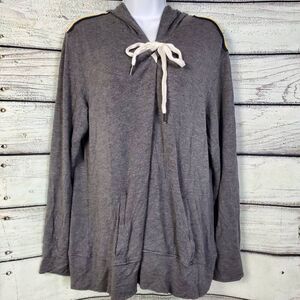 Maurices Women’s Hoodie XL Gray Soft Lightweight Long Sleeve Pullover